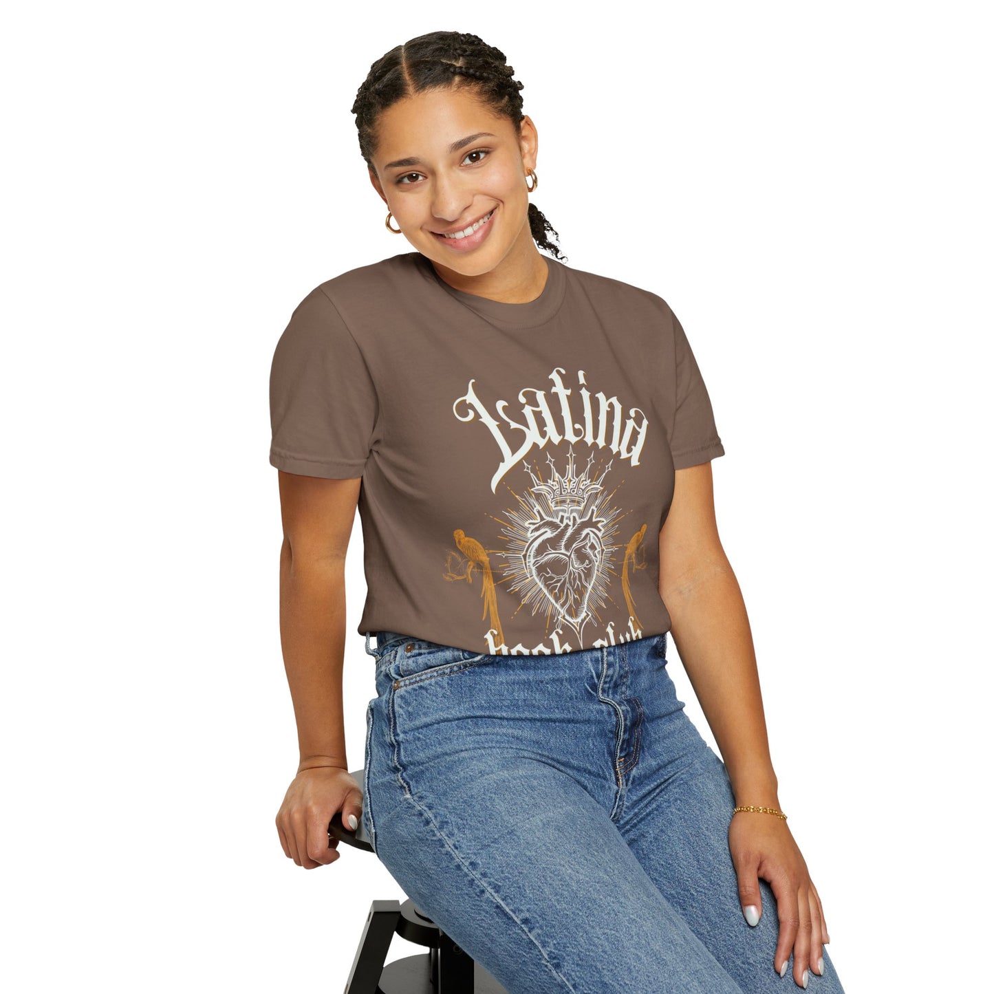 Latina Book Club T-shirt with Heart Anatomy Design