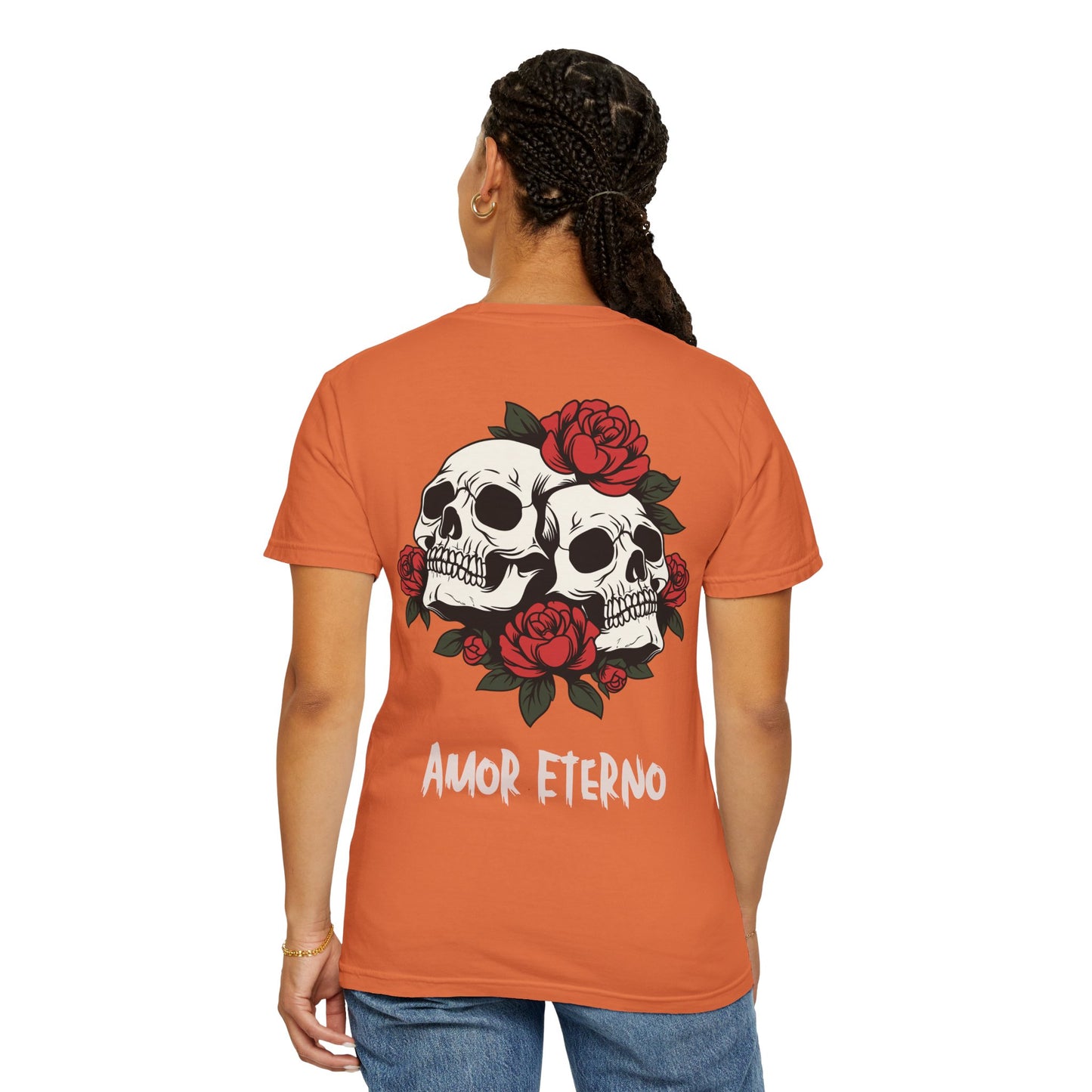 Skull and Roses Tshirt - Amor Eterno Design