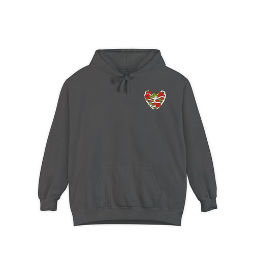 Autentico, Chingon Latino with Calavera Heart Unisex Hoodie