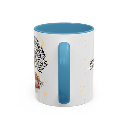 Coffee Mug - Stories are Legacies Too with Catrina, Tree, and Book Design