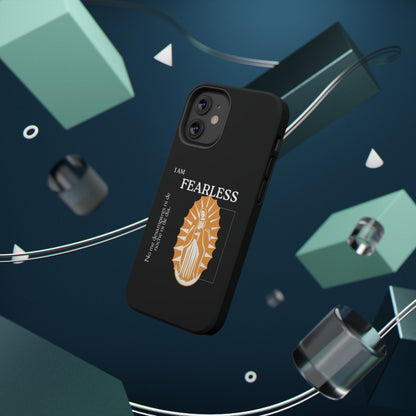 Fearless Impact-Resistant Phone Case, Protective Cover, Inspirational Gift, Unique Design, Motivational Cell Phone Case