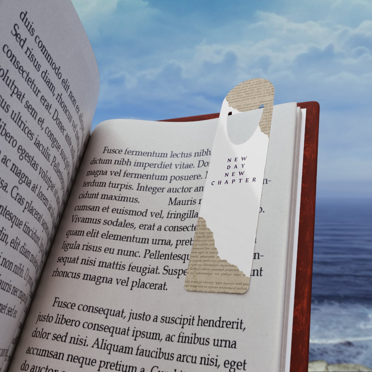 Bookmark - 'New Day New Chapter' Typography Design