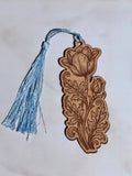 Flower wooden bookmark