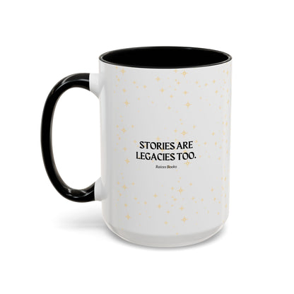 Coffee Mug - Stories are Legacies Too with Catrina, Tree, and Book Design