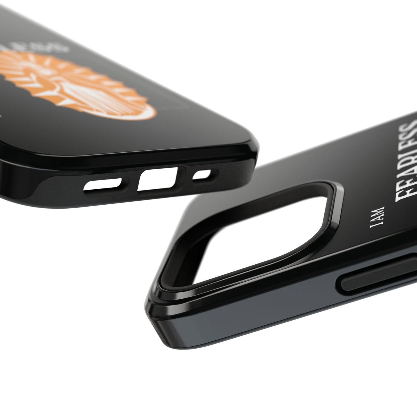 Fearless Impact-Resistant Phone Case, Protective Cover, Inspirational Gift, Unique Design, Motivational Cell Phone Case