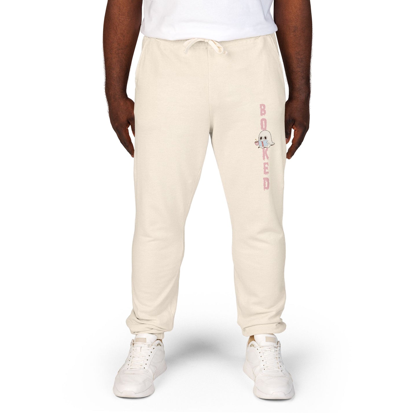 Ghost Reading Book Garment-Dyed Fleece Sweatpants