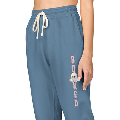 Ghost Reading Book Garment-Dyed Fleece Sweatpants