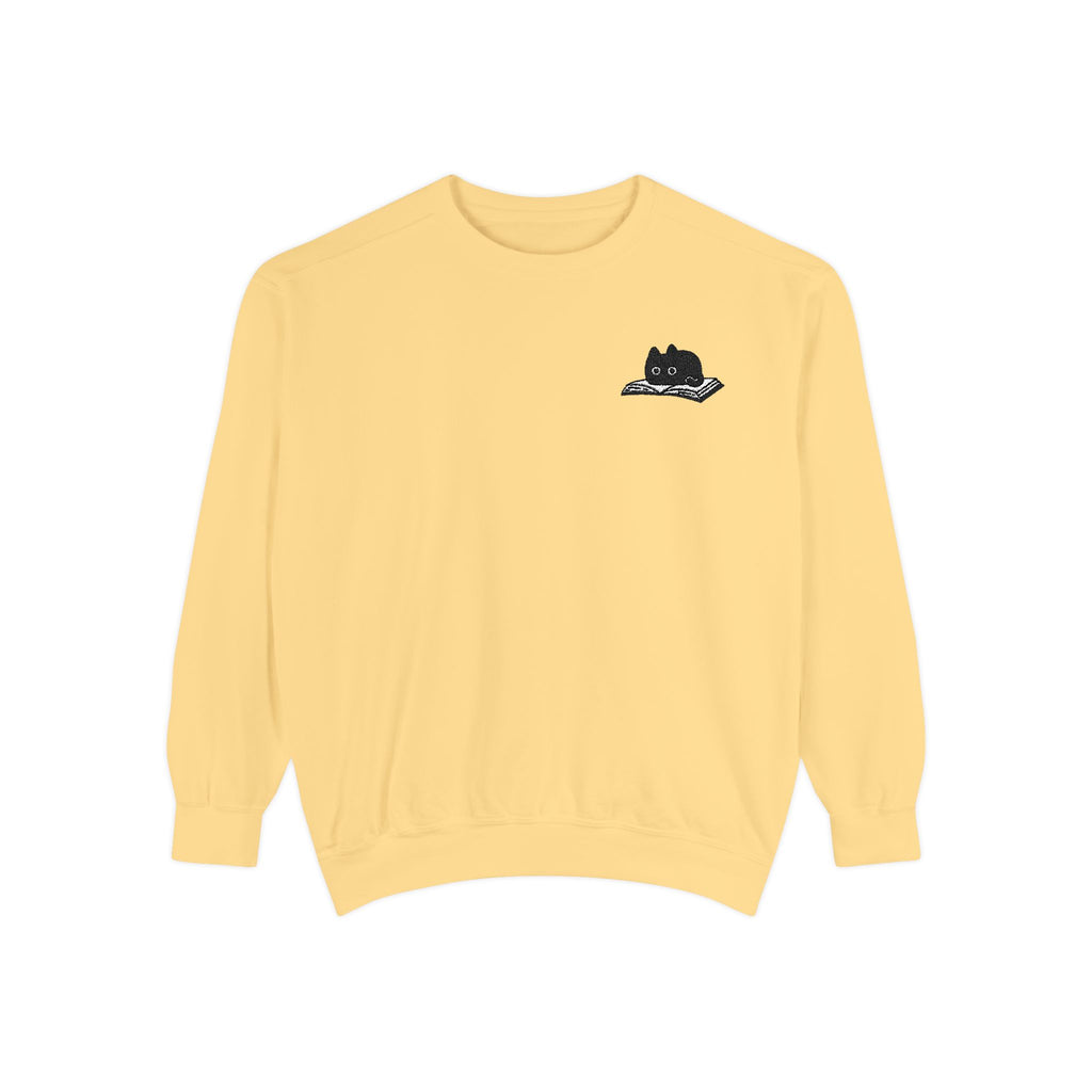 Cat on Book Sweatshirt