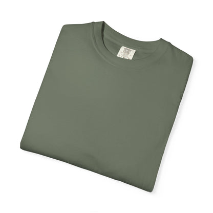 Bookish Latino Garment-Dyed T-shirt with Candles and Books Design