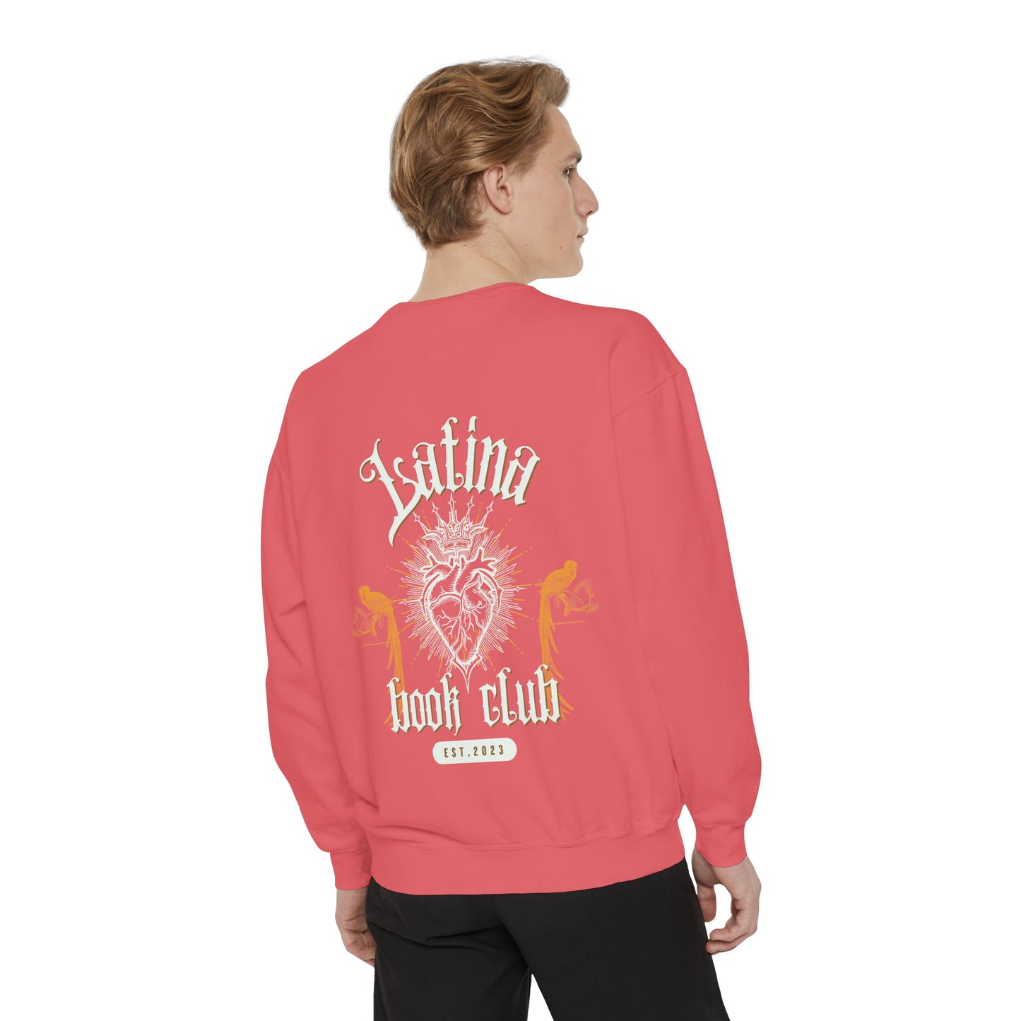 Latina Book Club Sweatshirt with Heart Anatomy Design