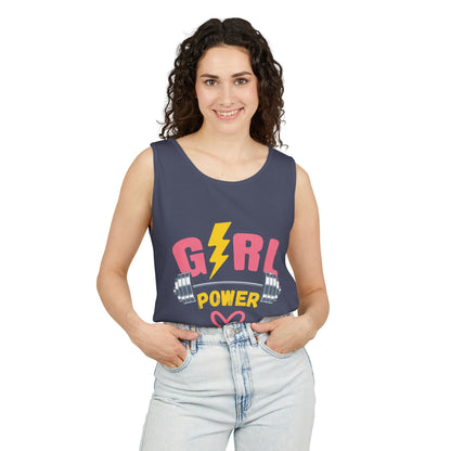 Empower Her: Girl Power Garment Dyed Tank Top