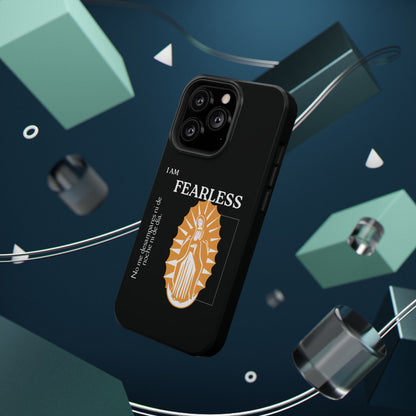 Fearless Impact-Resistant Phone Case, Protective Cover, Inspirational Gift, Unique Design, Motivational Cell Phone Case