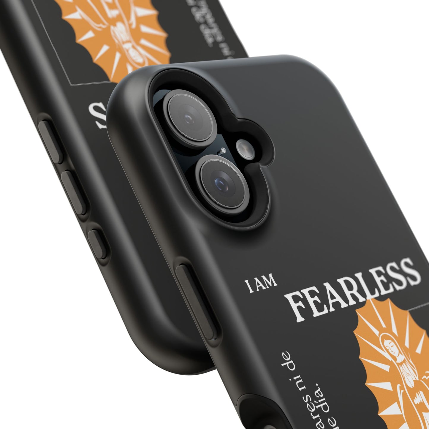 Fearless Impact-Resistant Phone Case, Protective Cover, Inspirational Gift, Unique Design, Motivational Cell Phone Case