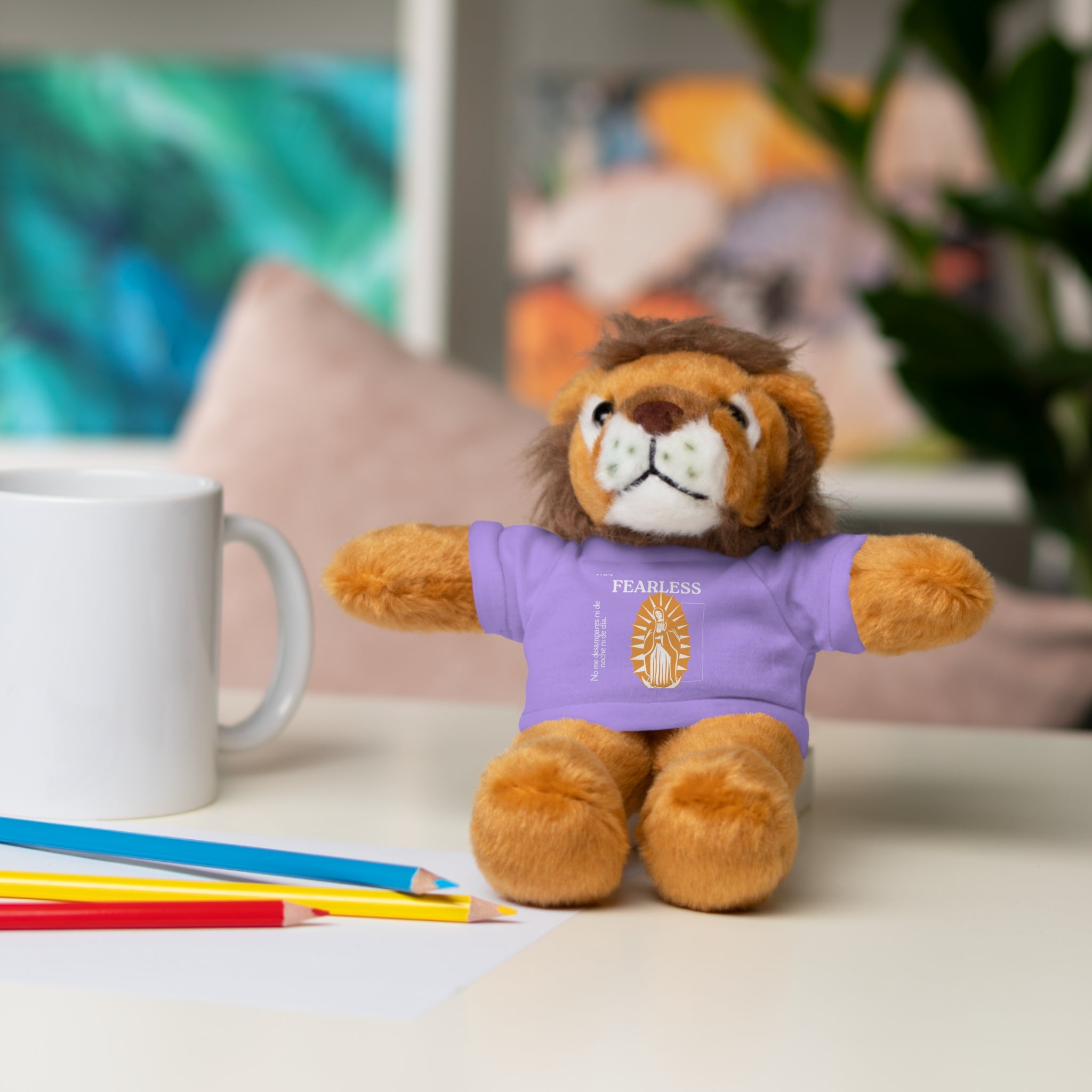 Adorable Stuffed Animal Tee Bear - Cute Gift for Kids, Baby Showers, Birthdays, Nursery Decor, Collectible Plush Toy