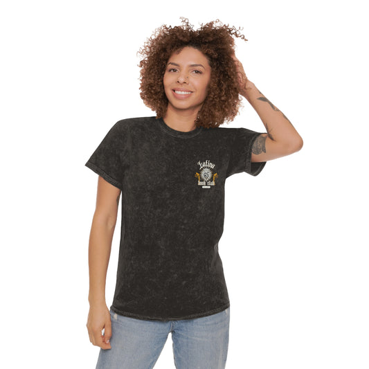 Latina Book Club Mineral-Wash T-Shirt — Vintage Sacred Heart Graphic
