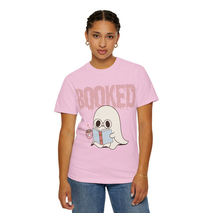 Booked Ghost with Coffee Unisex T-shirt