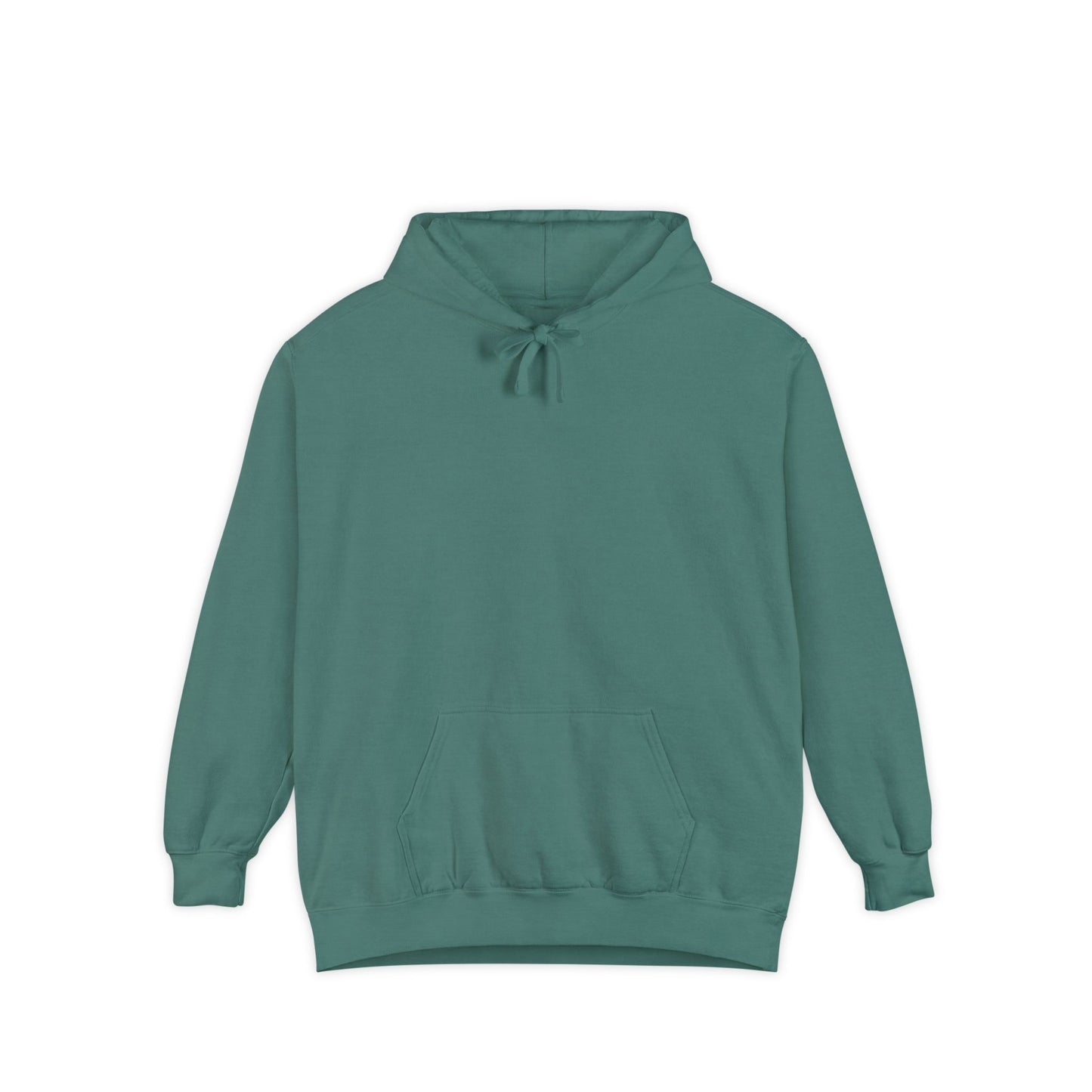 Bookish Latino Garment-Dyed Hoodie with Candles and Books Design