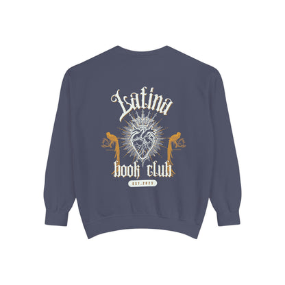 Latina Book Club Sweatshirt with Heart Anatomy Design