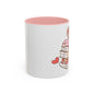 Mug - Pink and Red Stack of Books with Hearts Coffee Mug (11, 15oz)