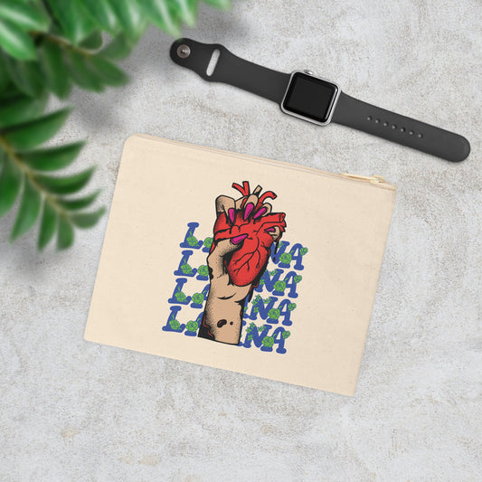 Zipper Pouch - Latina Heart Design
