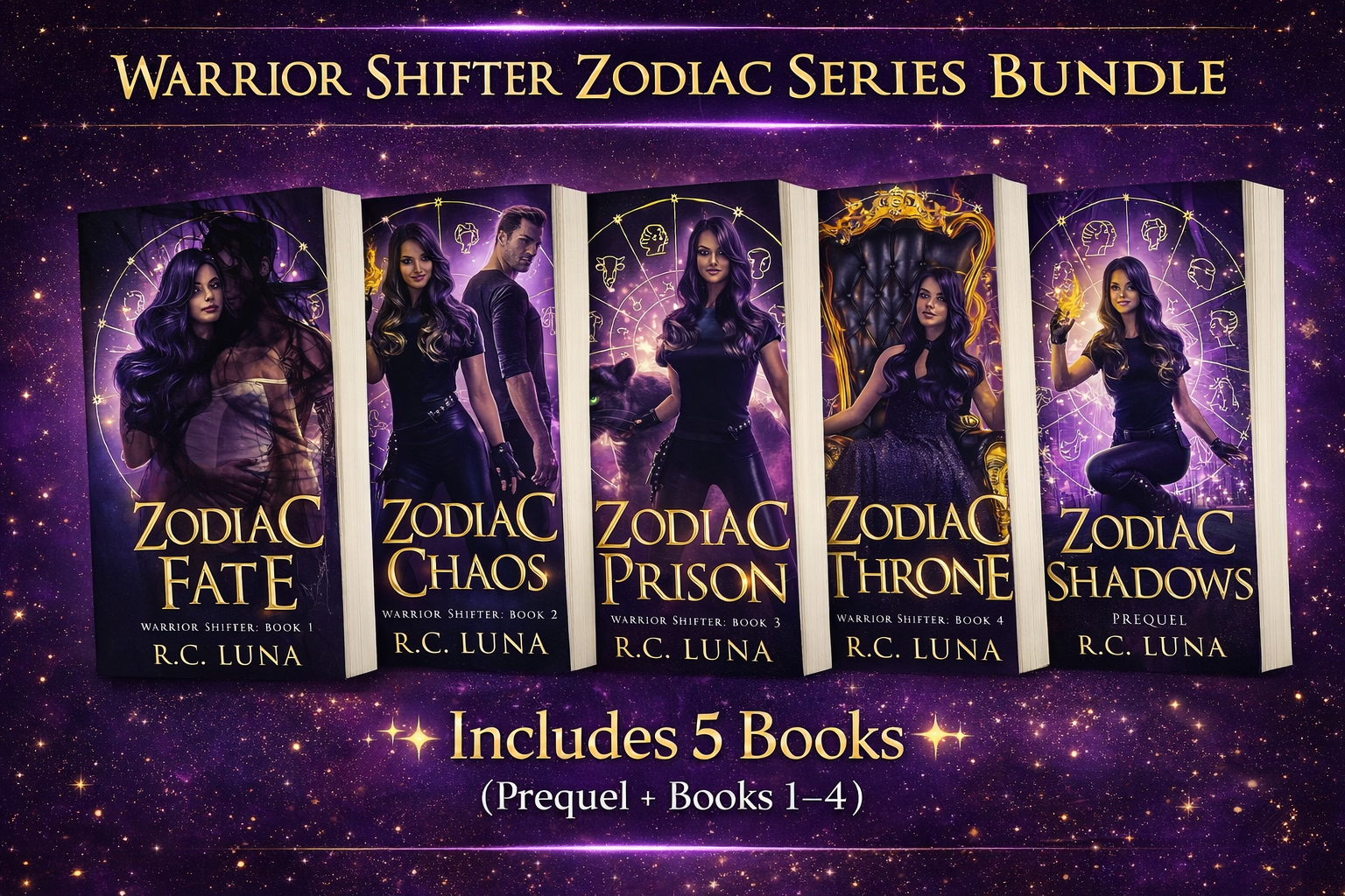 Warrior Shifter Zodiac Series Bundle 🔮✨ by R. C. Luna