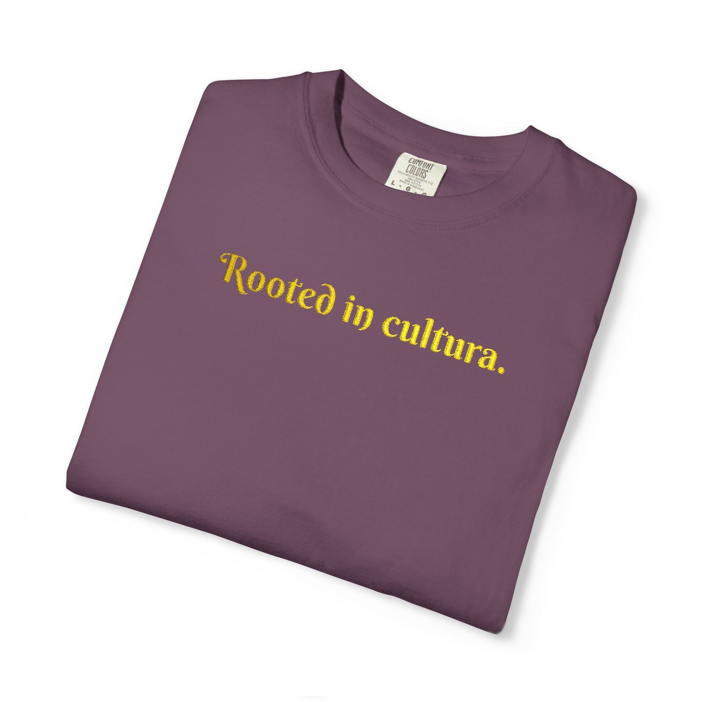Embroidered Rooted In Cultura Unisex Tee- Empanada Fest Pre-order