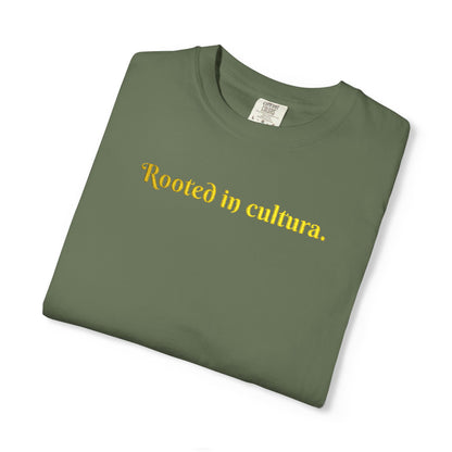 Embroidered Rooted In Cultura Unisex Tee- Empanada Fest Pre-order