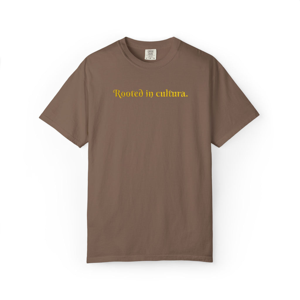 Embroidered Rooted In Cultura Unisex Tee- Empanada Fest Pre-order