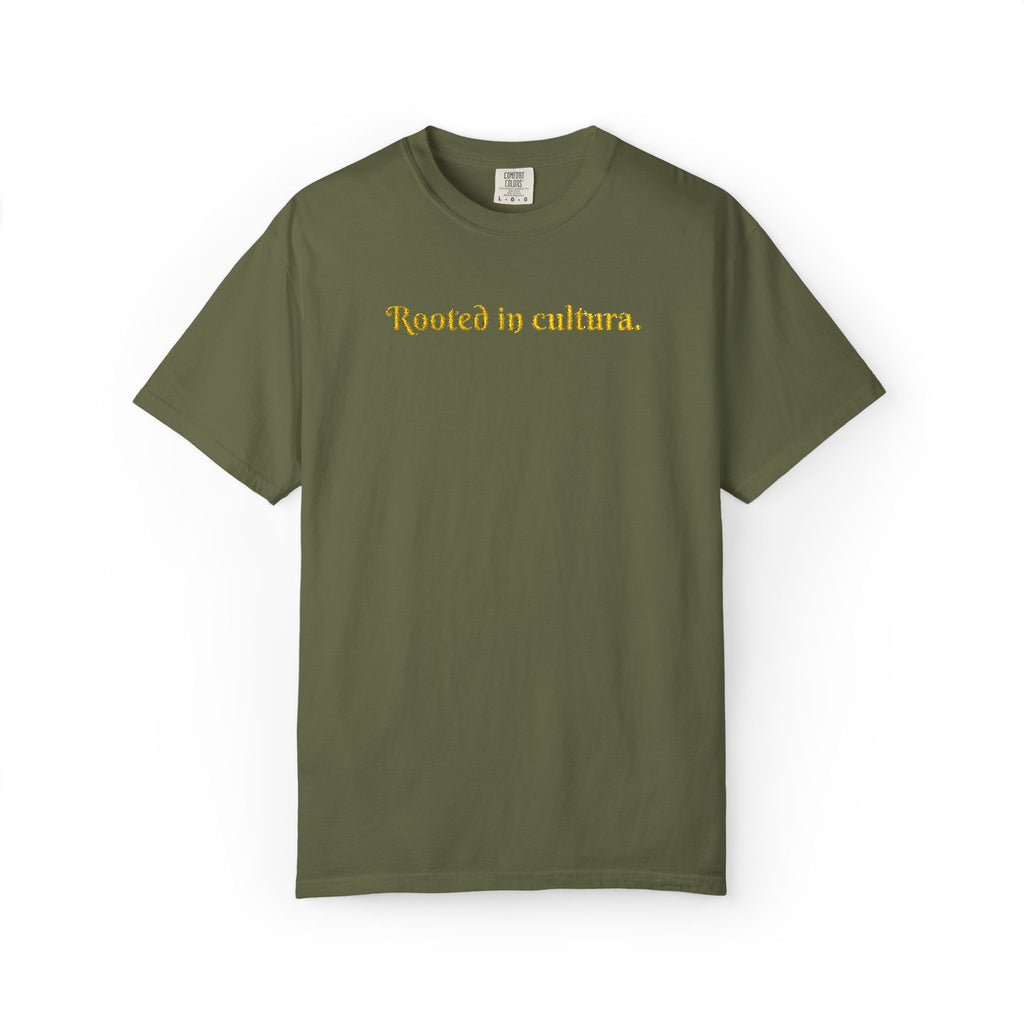 Embroidered Rooted In Cultura Unisex Tee- Empanada Fest Pre-order