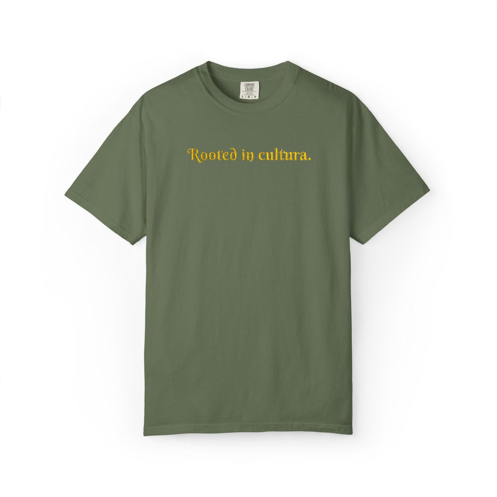 Embroidered Rooted In Cultura Unisex Tee- Empanada Fest Pre-order