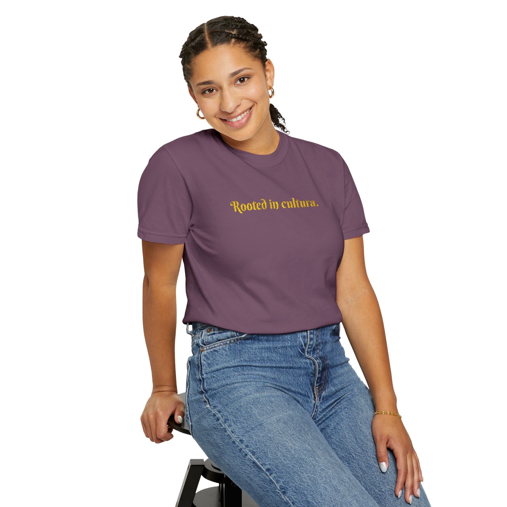 Embroidered Rooted In Cultura Unisex Tee- Empanada Fest Pre-order
