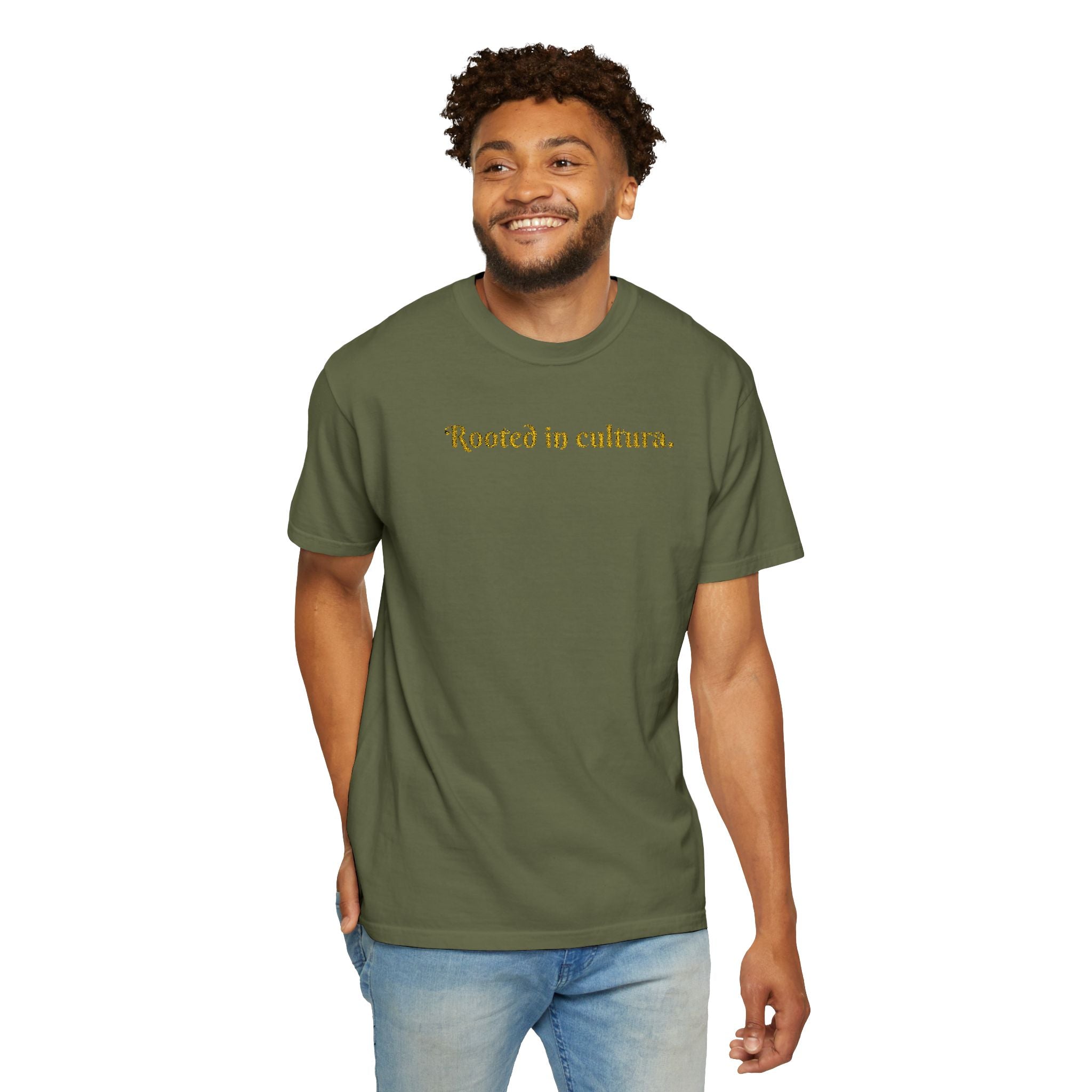 Embroidered Rooted In Cultura Unisex Tee- Empanada Fest Pre-order