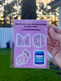 Corazón Comunitario Sticker Sheet